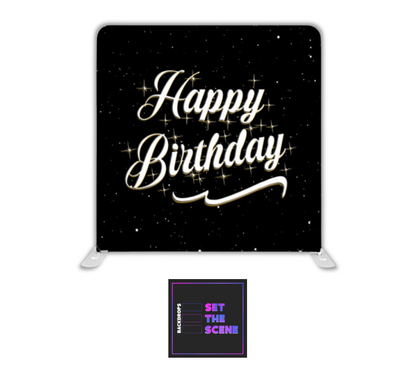 Happy Birthday Pillowcase Backdrop Cover