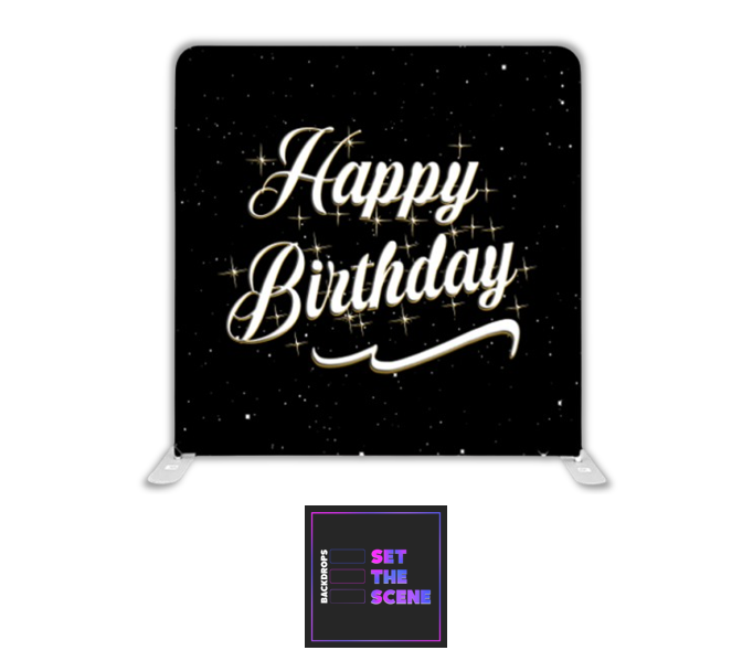 Happy Birthday Pillowcase Backdrop Cover