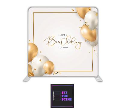 Happy Birthday To You Pillowcase Backdrop Cover