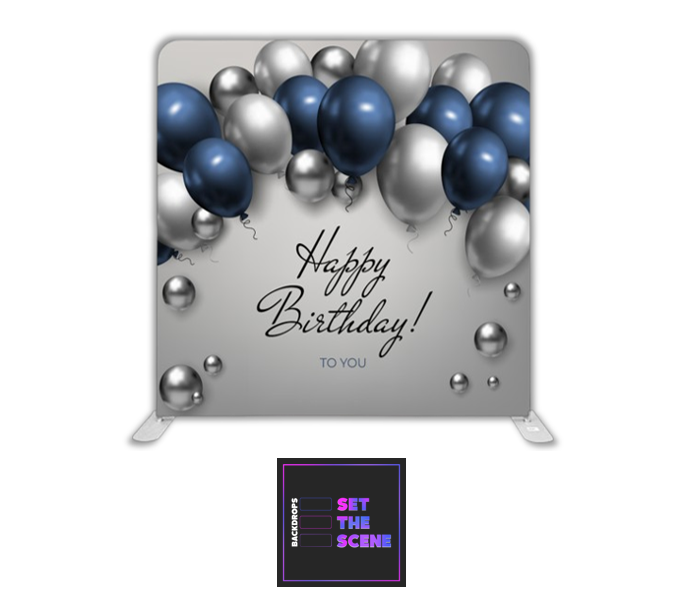 Happy Birthday Pillowcase Backdrop Cover