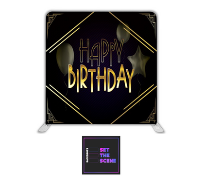 Happy Birthday Pillowcase Backdrop Cover