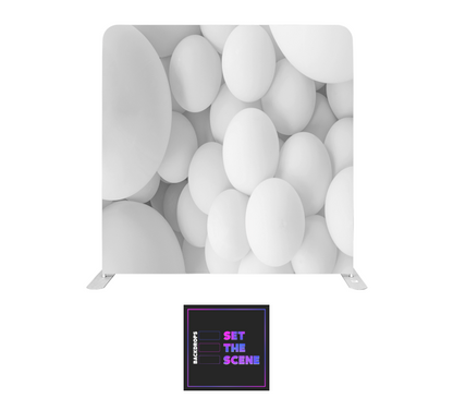 White Balloons Pillowcase Backdrop Cover