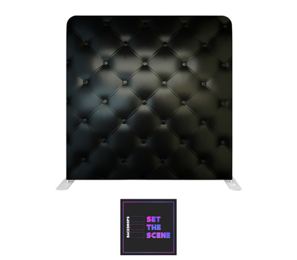 Black Chesterfield Pillowcase Backdrop Cover