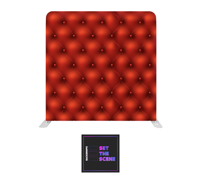 Red Chesterfield Pillowcase Backdrop Cover