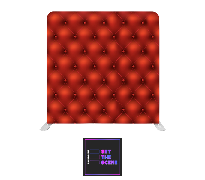 Red Chesterfield Pillowcase Backdrop Cover