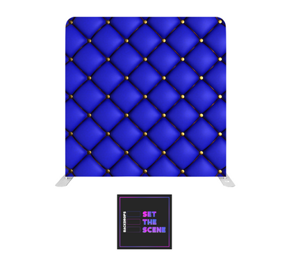 Blue Chesterfield Pillowcase Backdrop Cover