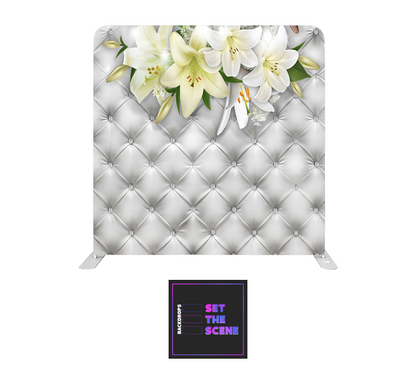 Floral Chesterfield Pillowcase Backdrop Cover