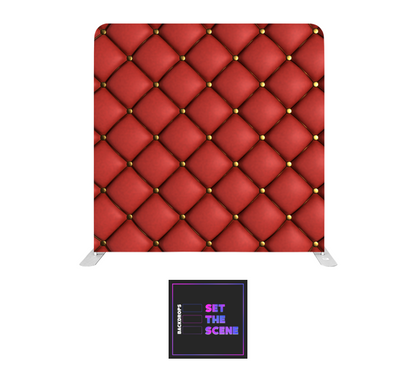 Red Chesterfield Pillowcase Backdrop Cover