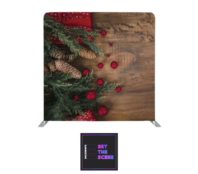 Christmas on Rustic Pillowcase Backdrop Cover