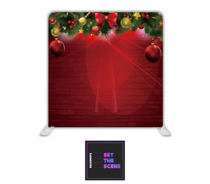 Festive Red Pillowcase Backdrop Cover