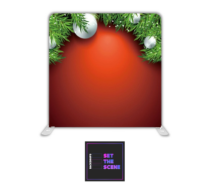 Red Christmas Pillowcase Backdrop Cover