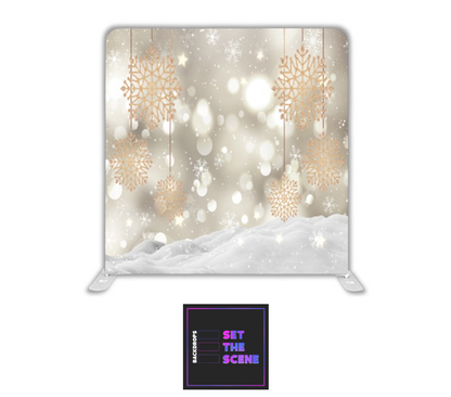 Snowflakes Pillowcase Backdrop Cover