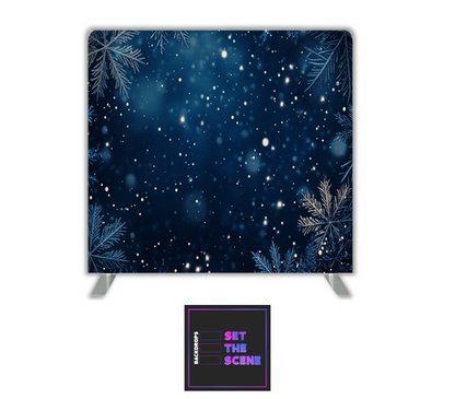 Snowflakes at Midnight Pillowcase Backdrop Cover