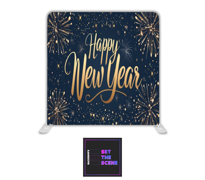 
Happy New Year Pillowcase Backdrop Cover