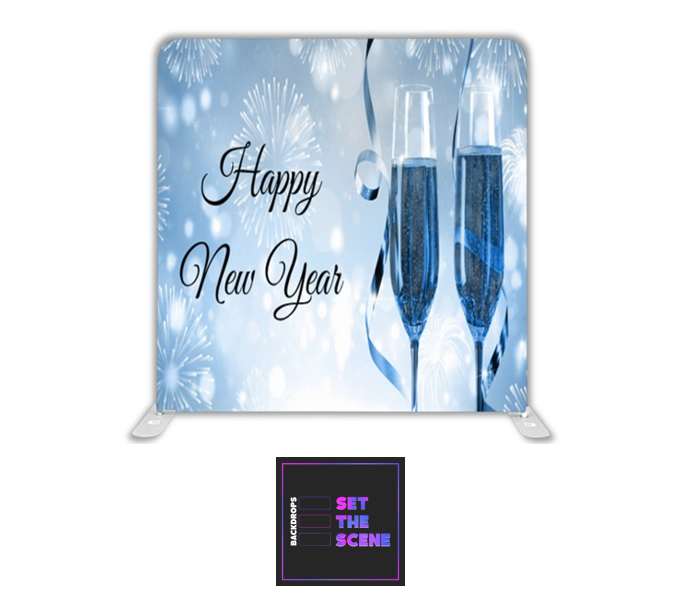 Happy New Year Pillowcase Backdrop Cover