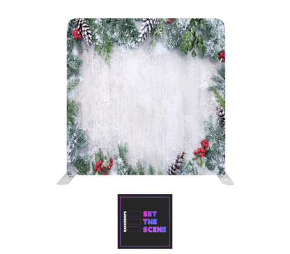 Christmas Garland Pillowcase Backdrop Cover