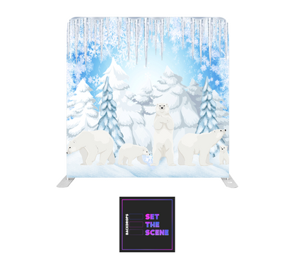 Polar Bears Pillowcase Backdrop Cover