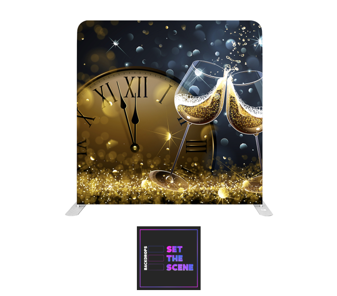 New Years Eve Pillowcase Backdrop Cover