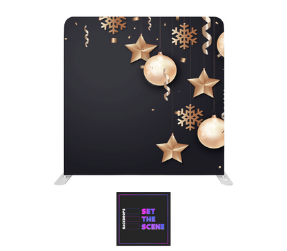 Baubles and Snowflakes Pillowcase Backdrop Cover