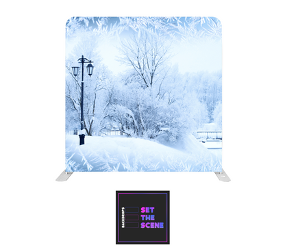 Winter Garden Pillowcase Backdrop Cover