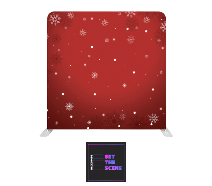 Red Christmas Pillowcase Backdrop Cover