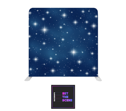 Blue Sparkle Pillowcase Backdrop Cover