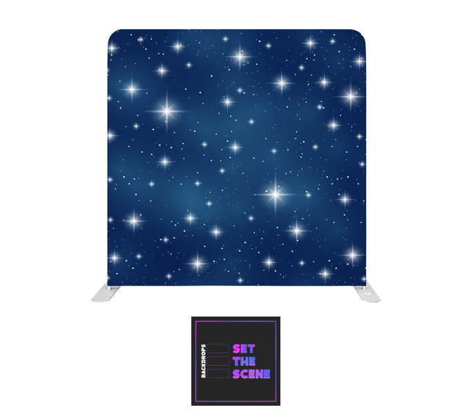 Blue Sparkle Pillowcase Backdrop Cover