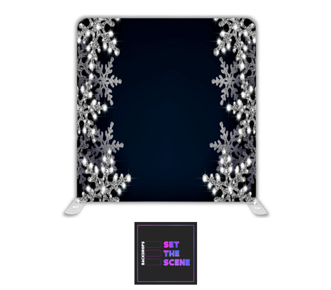 Snowflakes Pillowcase Backdrop Cover