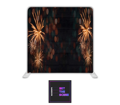 Fireworks Pillowcase Backdrop Cover