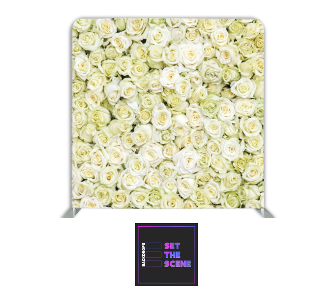 Cream Rose Pillowcase Backdrop Cover
