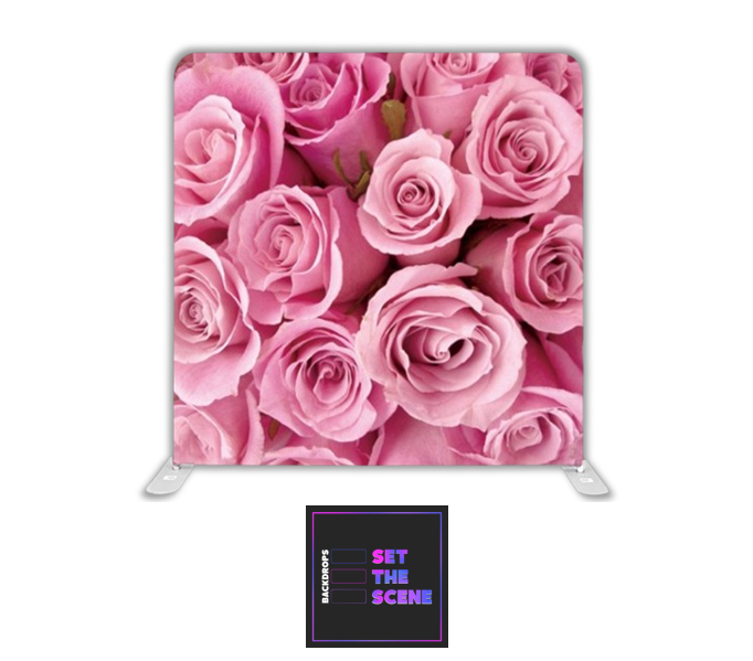 Pink Rose Pillowcase Backdrop Cover