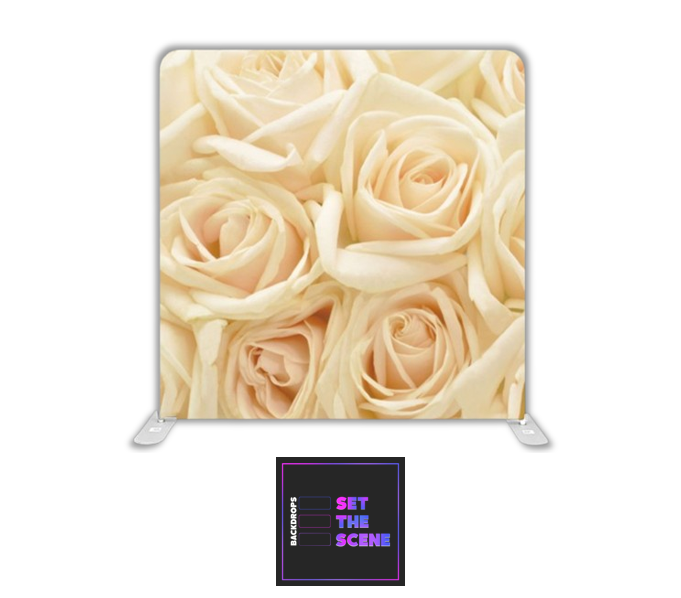 Cream Rose Pillowcase Backdrop Cover