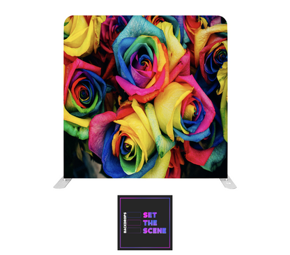 Colourful Rose Pillowcase Backdrop Cover