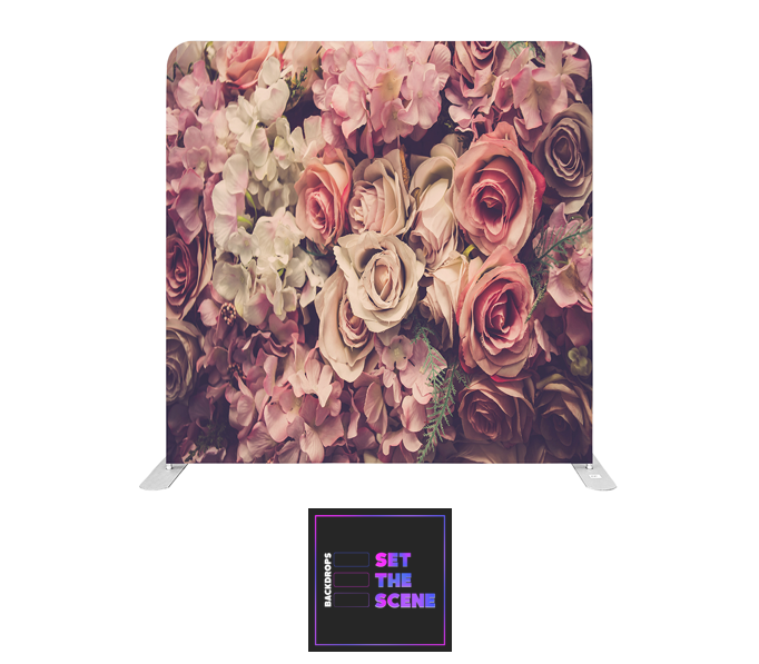 Retro Roses Pillowcase Backdrop Cover