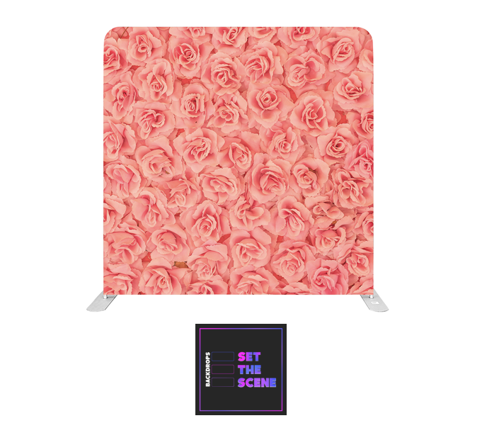 Pink Rose Pillowcase Backdrop Cover