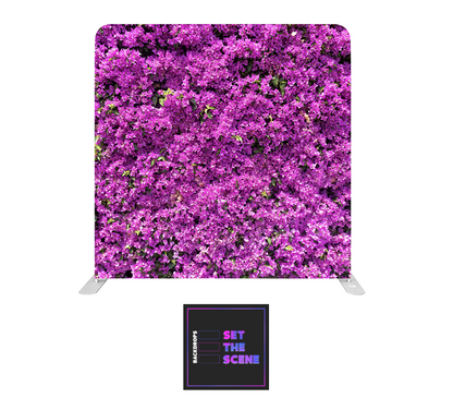 Purple Flowers Pillowcase Backdrop Cover