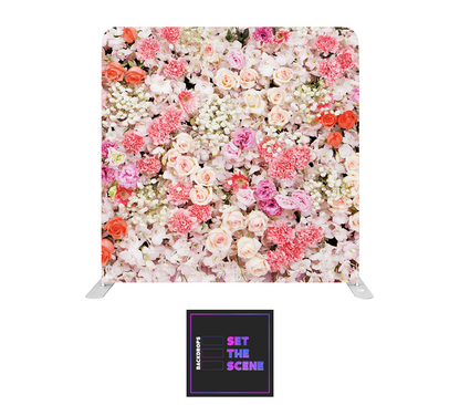 Floral Effect Pillowcase Backdrop Cover