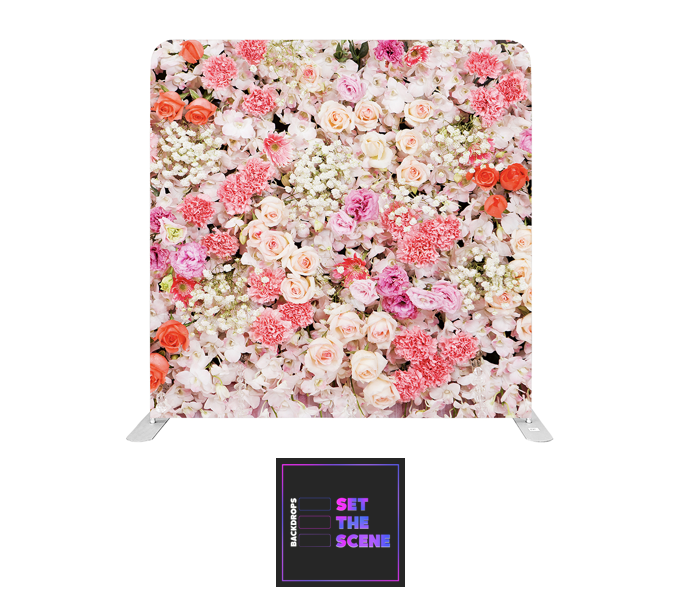 Floral Effect Pillowcase Backdrop Cover