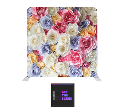 Colourful Roses Pillowcase Backdrop Cover