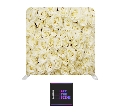 Cream Roses Pillowcase Backdrop Cover