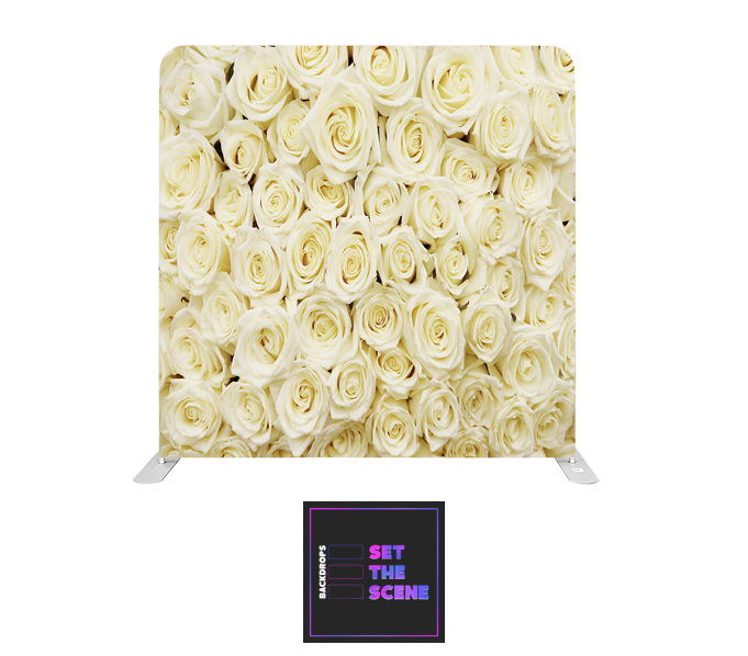 Cream Roses Pillowcase Backdrop Cover