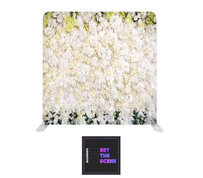 Flower Wall Effect Pillowcase Backdrop Cover
