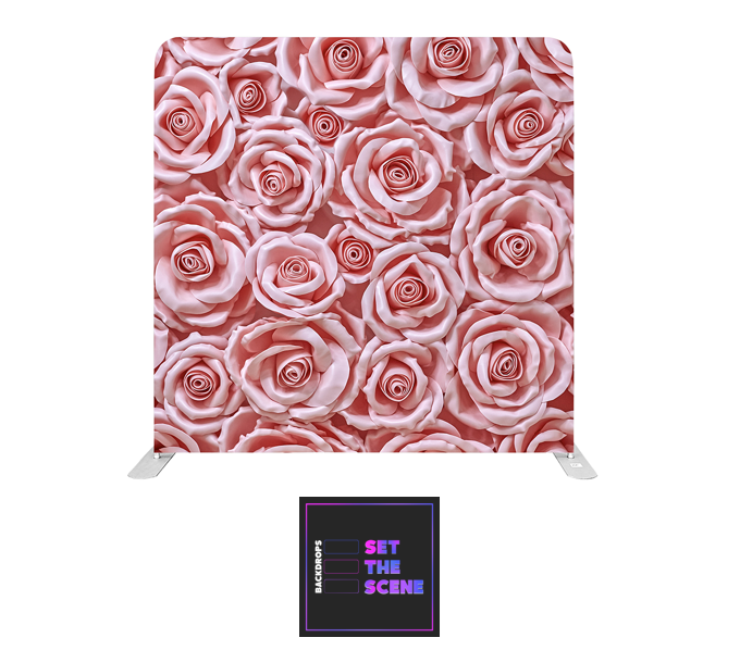 Pink Rose Pillowcase Backdrop Cover