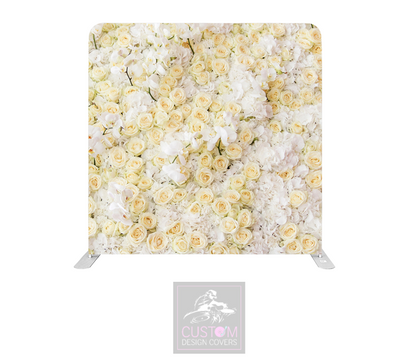 Yellow Floral Effect Pillowcase Backdrop Cover