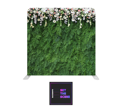 Floral Wedding Pillowcase Backdrop Cover