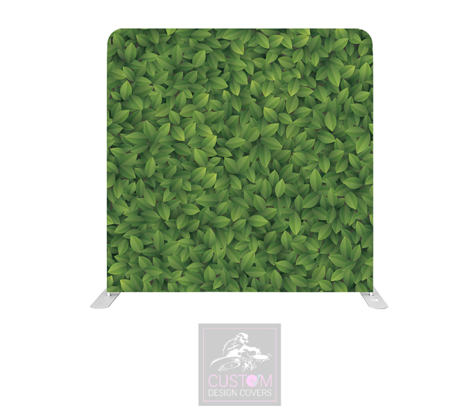 Green Leaves Effect Pillowcase Backdrop Cover