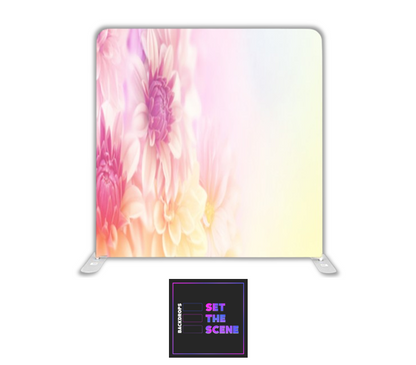 Pastel Flowers Pillowcase Backdrop Cover