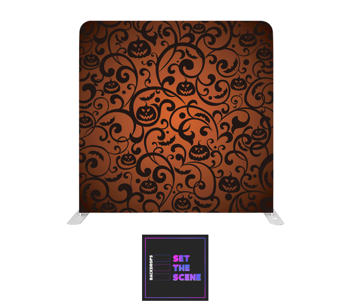 Pumpkin Swirl Pillowcase Backdrop Cover 