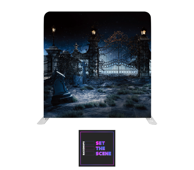 Haunted Gates Pillowcase Backdrop Cover