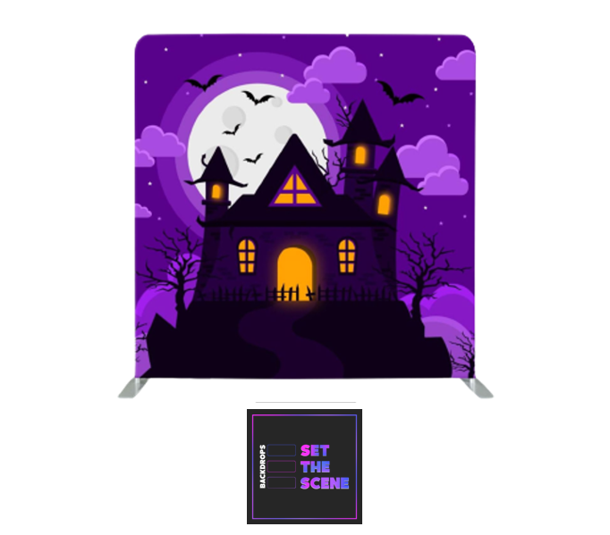 Haunted House Pillowcase Backdrop Cover